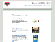 Tablet Screenshot of cvjm-baiersbronn.de